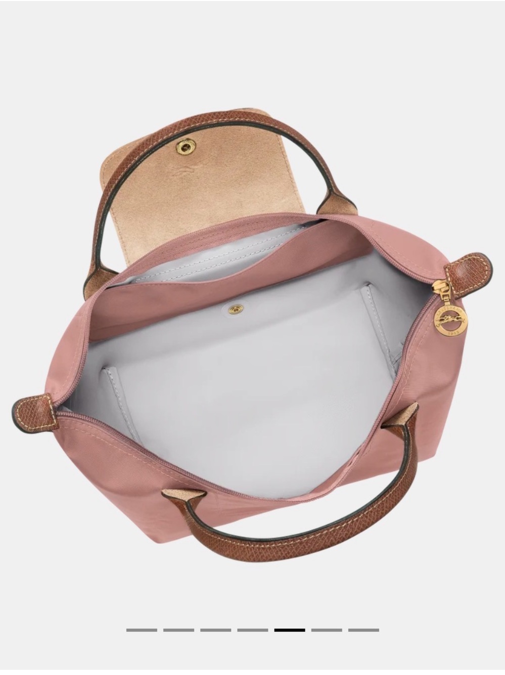Longchamp Le Pliage Small Tote in Pink Tea - Picture 5 of 8